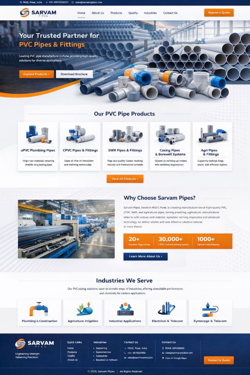 Template website design